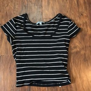 Striped crop top
